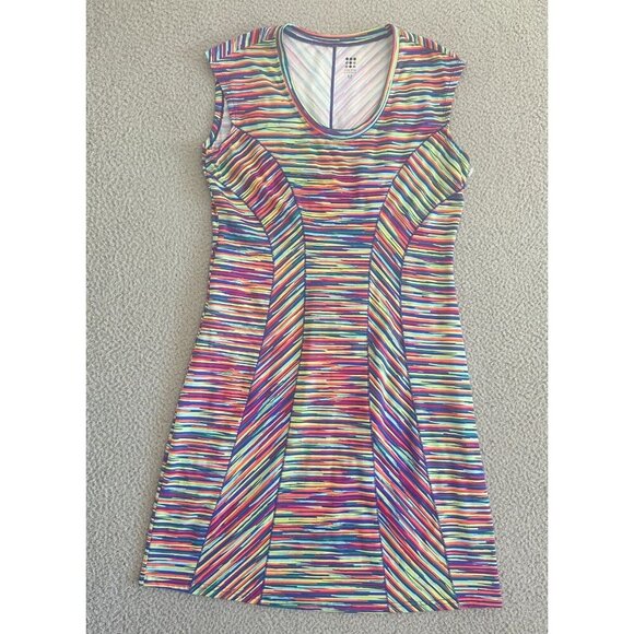Title Nine Hillary Dress Multicolor Striped Geo Sleeveless - Picture 5 of 10